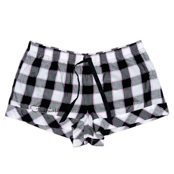 Victoria’s Secret Flannel plaid pajama shorts drawstring waist XXL - Picture 2 of 2